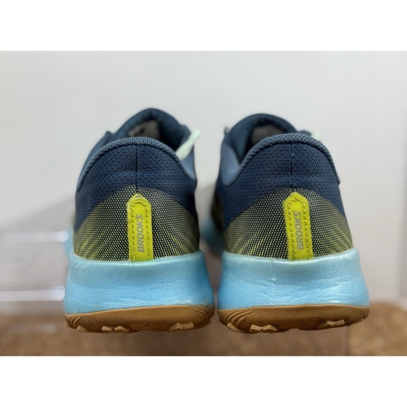 Brooks Catamount Mens Size 11.5 Trail Running Blue/Lime Sneakers - NO INSOLES - main image 8